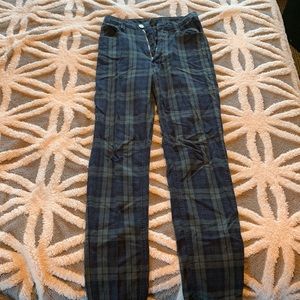Brandt Melville John Galt plaid straight pants